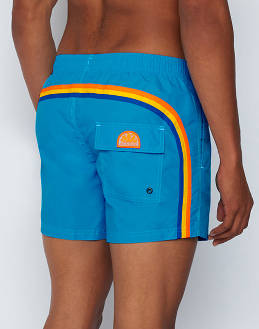 TAFFETA ICONIQUE SHORT DE BAIN COURT TAILLE ÉLASTIQUE