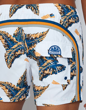LEAF PRINT SWIM SHORTS REPREVE®