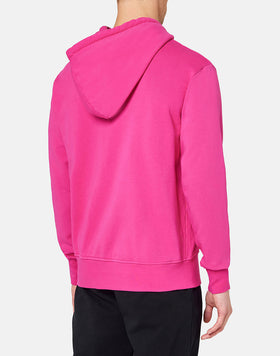 FELPA IN COTONE CON CAPPUCCIO E ZIP