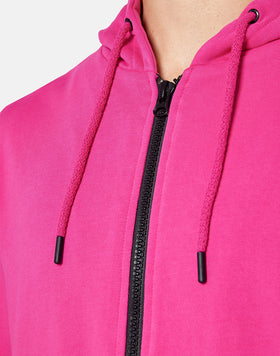 FELPA IN COTONE CON CAPPUCCIO E ZIP