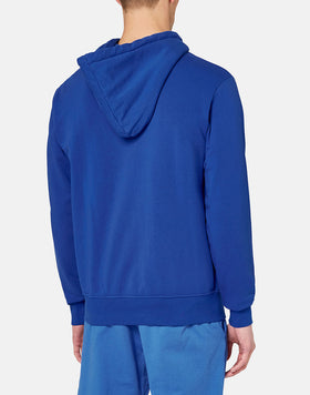FELPA IN COTONE CON CAPPUCCIO E ZIP