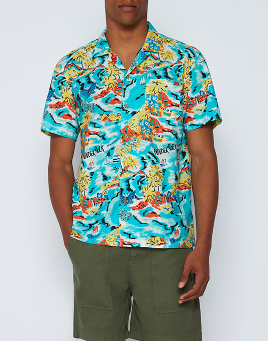 CAMICIA CON STAMPA SUNDEK ROCK ALL OVER