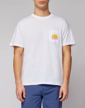 NEW HERBERT CREW NECK T-SHIRT WITH  MAXI-LOGO
