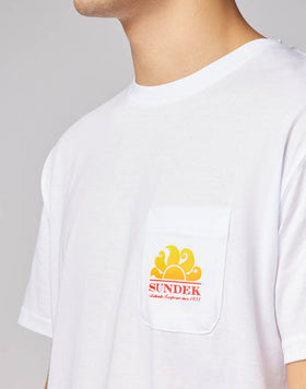 NEW HERBERT CREW NECK T-SHIRT WITH  MAXI-LOGO