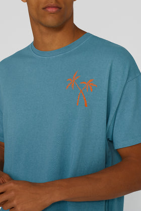 T-SHIRT CON RICAMO PALME - GOLDENWAVE SPECIAL EDITION