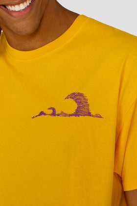 T-SHIRT AVEC BRODERIE EN FORME DE VAGUE