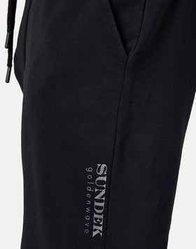 PANTALON EN MOLLETON DE COTON EN DIAGONALE