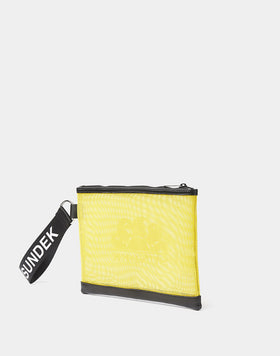 MINI CLUTCH IN MESH WITH LOGO