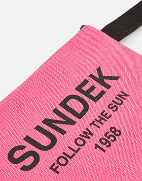 CLUTCH IN STONE WASHED CANVAS COTTON