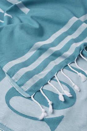 TELO MARE FOUTA JACQUARD CON LOGO