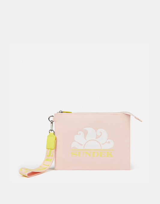 POCHETTE CLUTCH EN TOILE