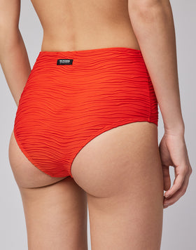 JUPE-CULOTTE TAILLE HAUTE À EFFET DE VAGUE