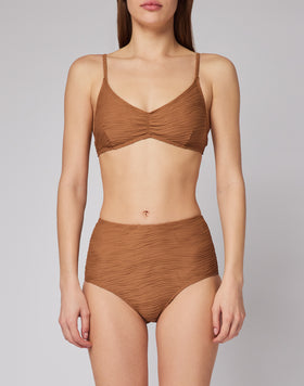 HIGH-WAISTED WAVE-EFECT CULOTTE SLIPS