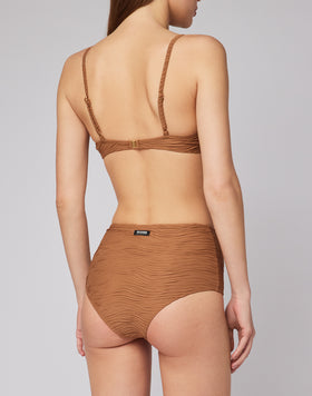 HIGH-WAISTED WAVE-EFECT CULOTTE SLIPS
