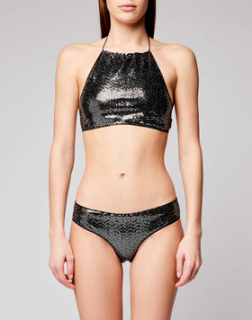 TOP COL MONTANT AVEC SEQUINS