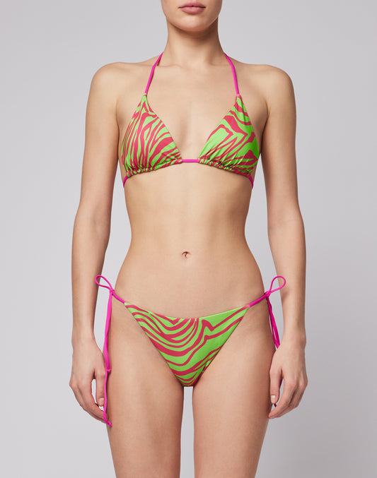 TOP TRIANGLE FEMME ZÈBRE