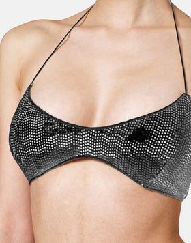 LAUDERDALE SEQUINNED BRALETTE TOP