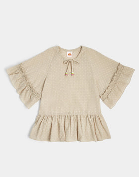 MINI BLOUSE WITH WIDE SLEEVES
