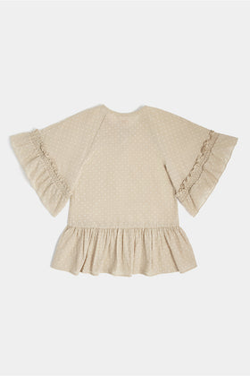 MINI BLOUSE WITH WIDE SLEEVES