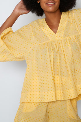 CHEMISE À COL EN V
