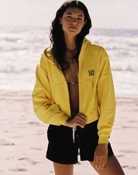 SWEAT-SHIRT À CAPUCHE À FERMETURE ÉCLAIR COMPLÈTE AVEC IMPRESSION DU LOGO