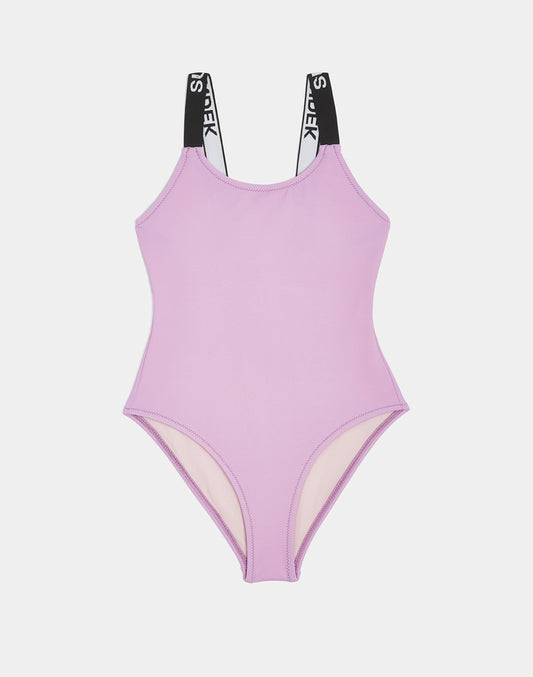 ONE-PIECE SWIMSUIT WITH LOGO STRAPS