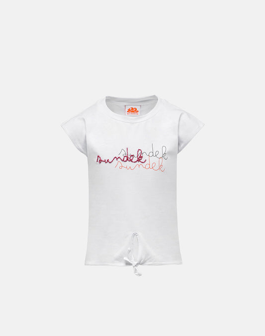 T-SHIRT CROP SANS MANCHES EN JERSEY DE COTON