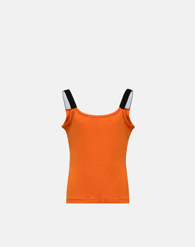 CROP TOP WITH LOGO STRAPS