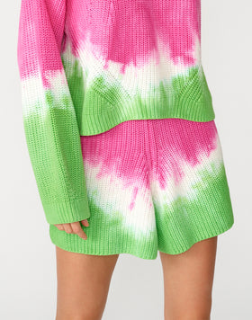 KNITWEAR SHORTS, TIE-DYE.