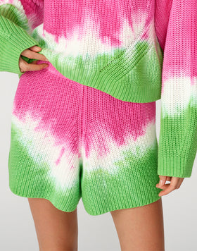 KNITWEAR SHORTS, TIE-DYE.