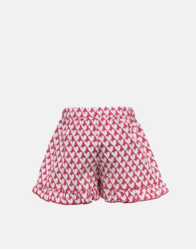 PRINTED POPLIN SHORTS