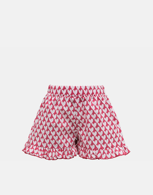 PRINTED POPLIN SHORTS